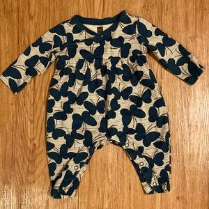 Tea 0-3 Month Girls Butterfly One Piece Outfit